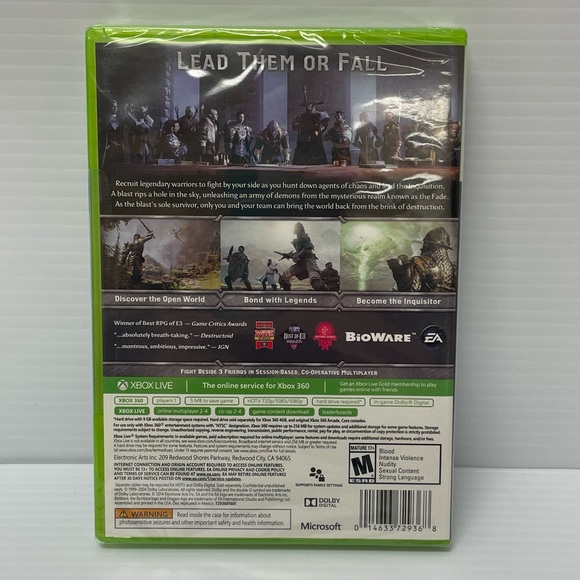 NIB Dragon Age Inquisition by Electronic Arts for  XBox 360 - Picture 2 of 2